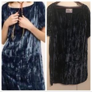 Anthropologie Floreat Crushed Velvet Dress- L
